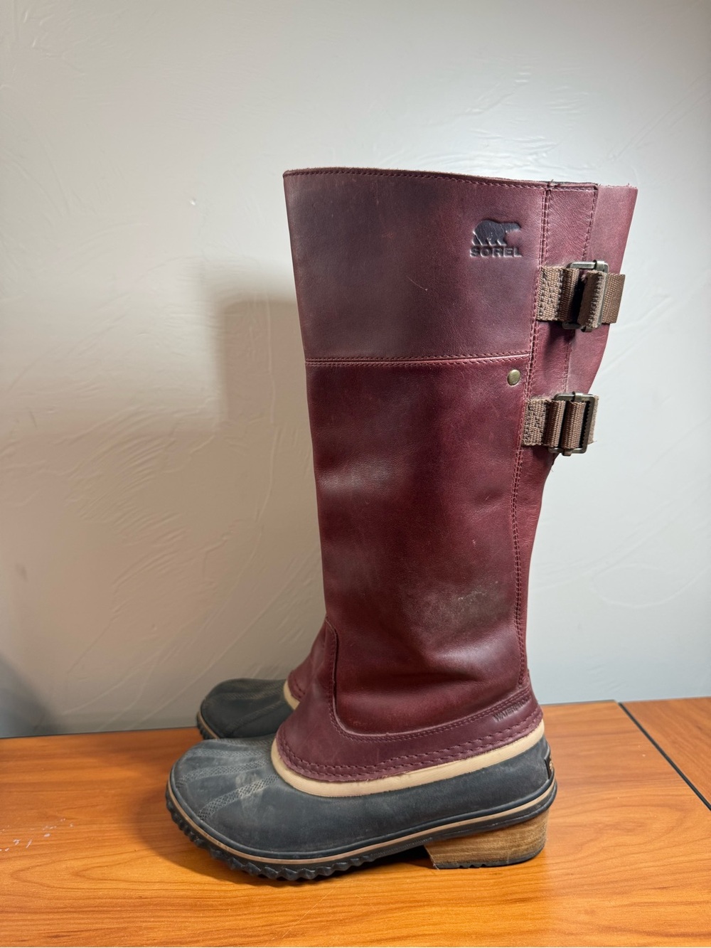 Sorel Slimpack Riding Tall II Boot Leather Women's Redwood Tobacco 1757881628 W7